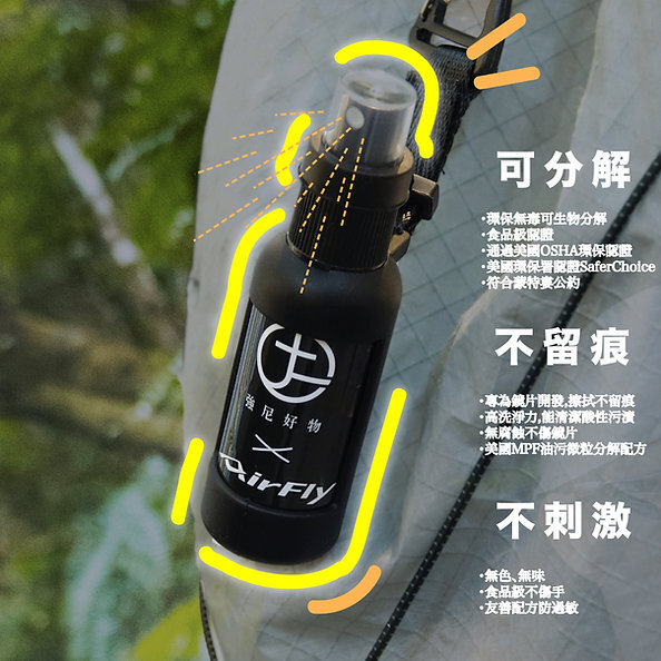 運動眼鏡專門清潔噴霧｜強尼好物 x AirFly