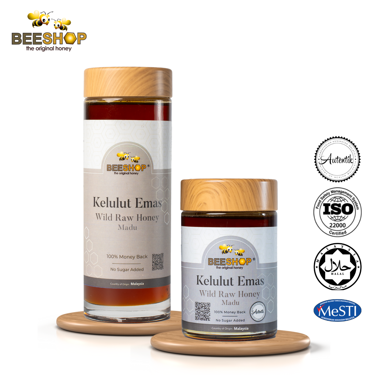 KELULUT EMAS WILD RAW HONEY (HALAL)