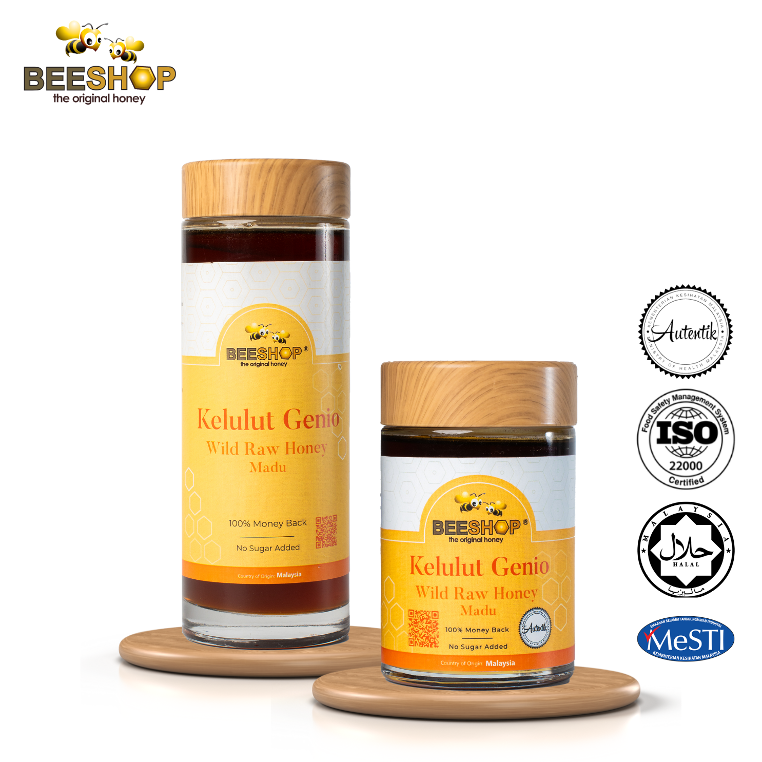 KELULUT GENIO WILD RAW HONEY (HALAL)