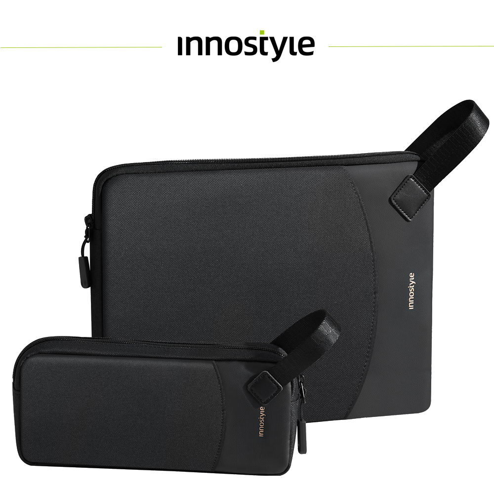 innostyle GuardianTech系列 16吋 專利防摔 筆電/平板/電腦手提收納包/配件包 黑色