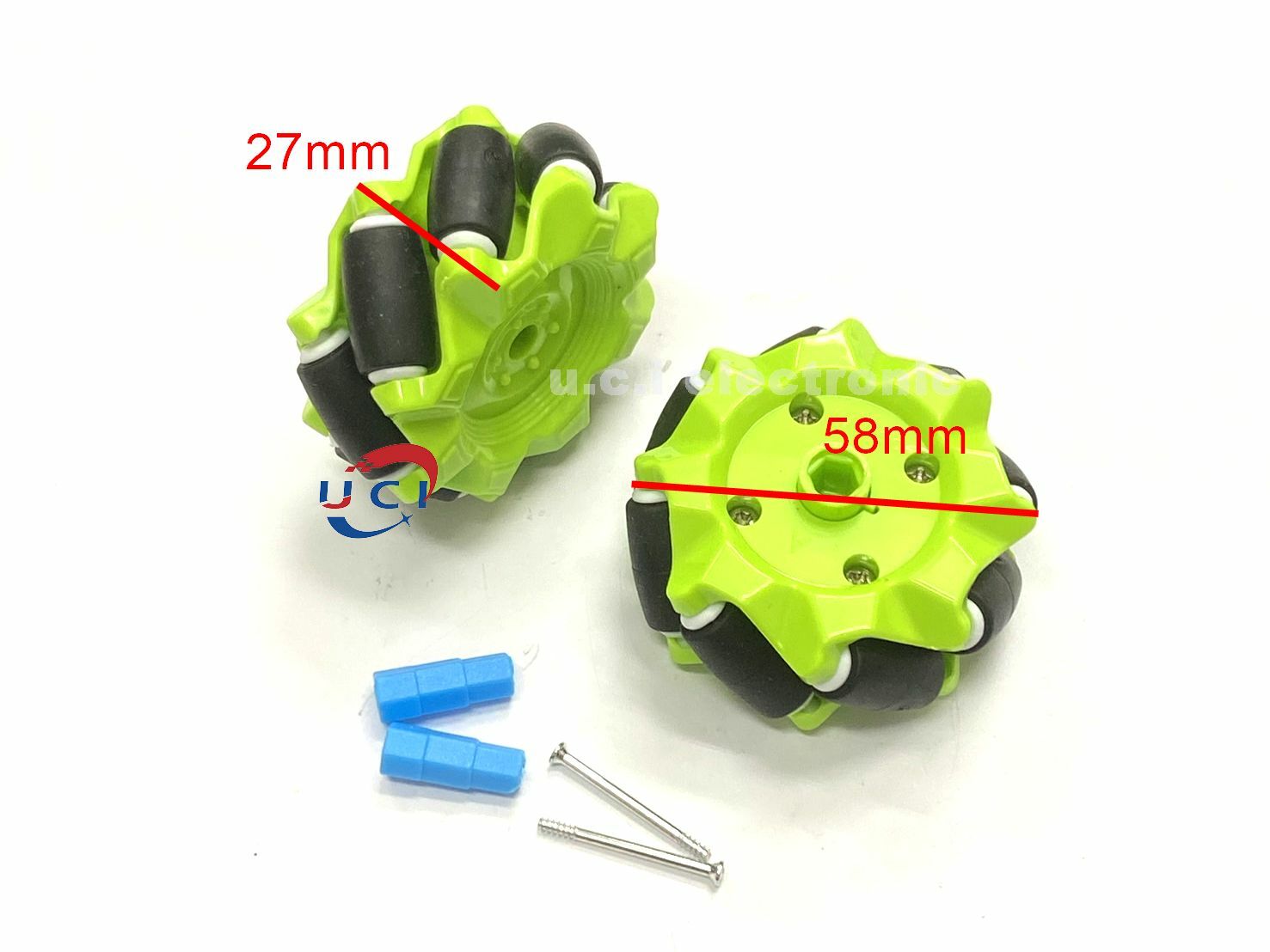 【UCI電子】(K-4) 麥克納姆輪 智能小車配件 萬向輪 麥輪 全向輪 MecanumROS 車輪 TT