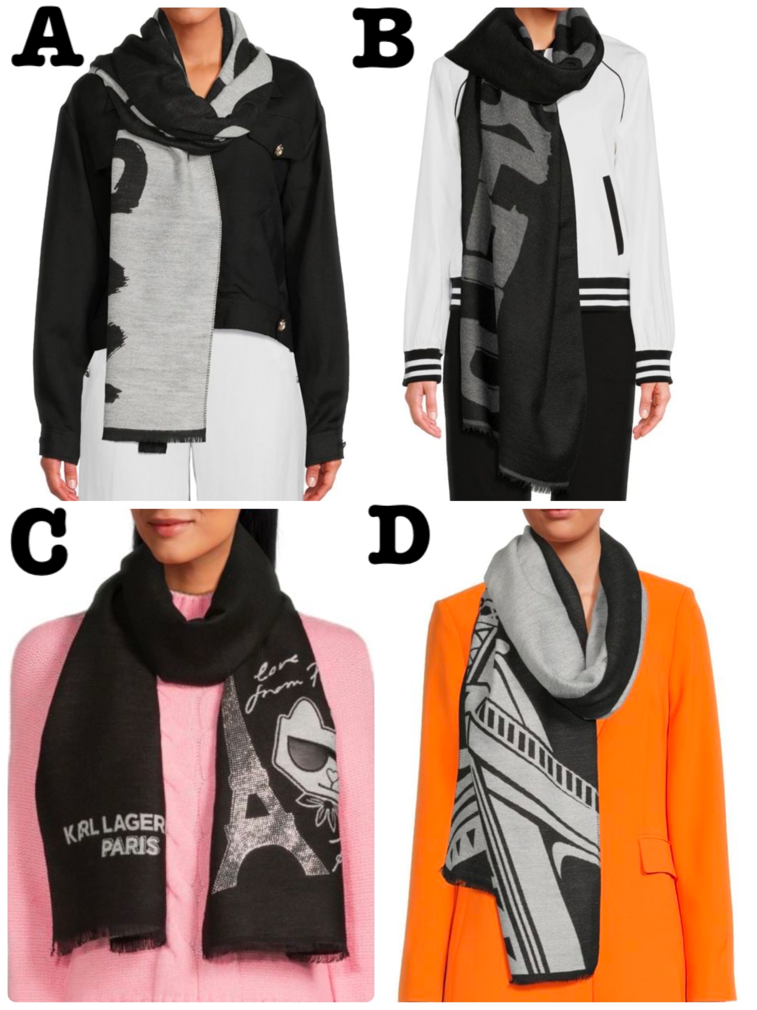 【預購】G0209100 KARL LAGERFELD 頸巾