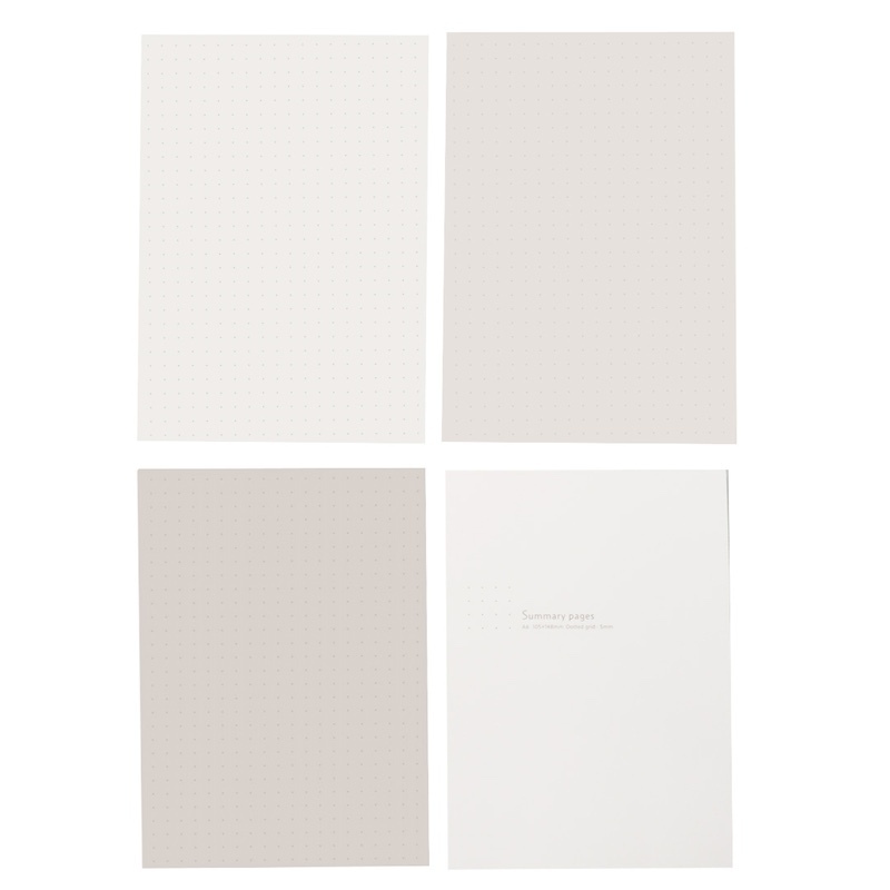 A6 5mm點狀方格便條紙/象牙白 60枚