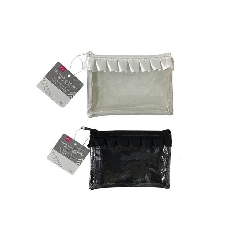 推活小物收納袋/白、黑 13x9x0.5cm