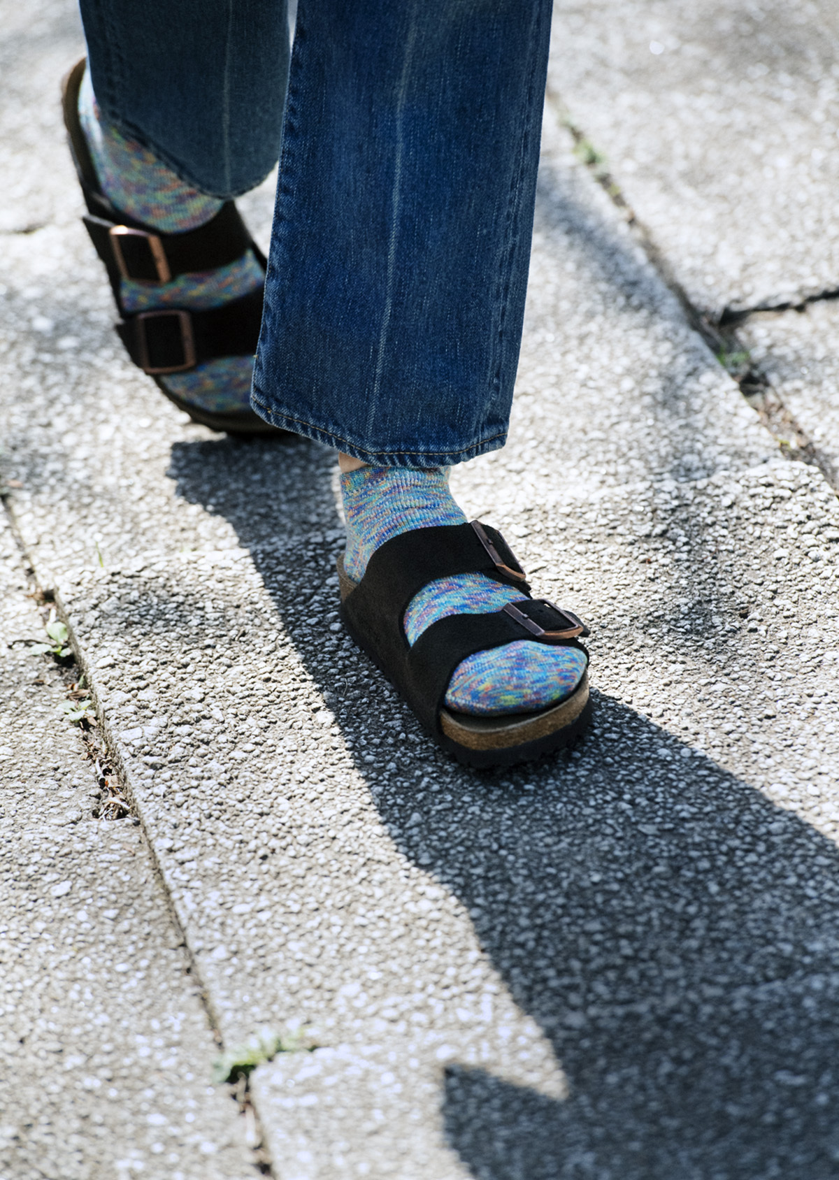 ROTOTO 炫染襪 RED/YEL/BLU RYB : L