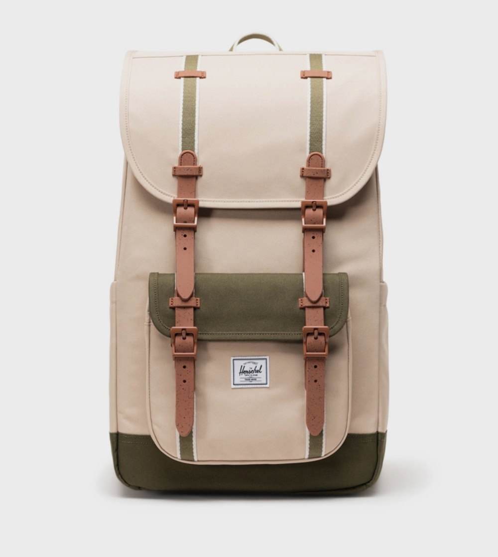 【Herschel】Little America 後背包  30L-青瓷綠/黑/粉/淺藍/淺卡其/灰