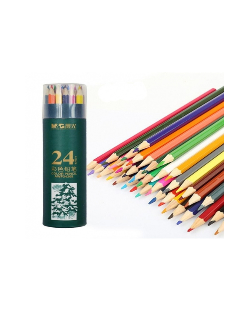 晨光 木顏色筆 177mm 24色 (AWP34361)