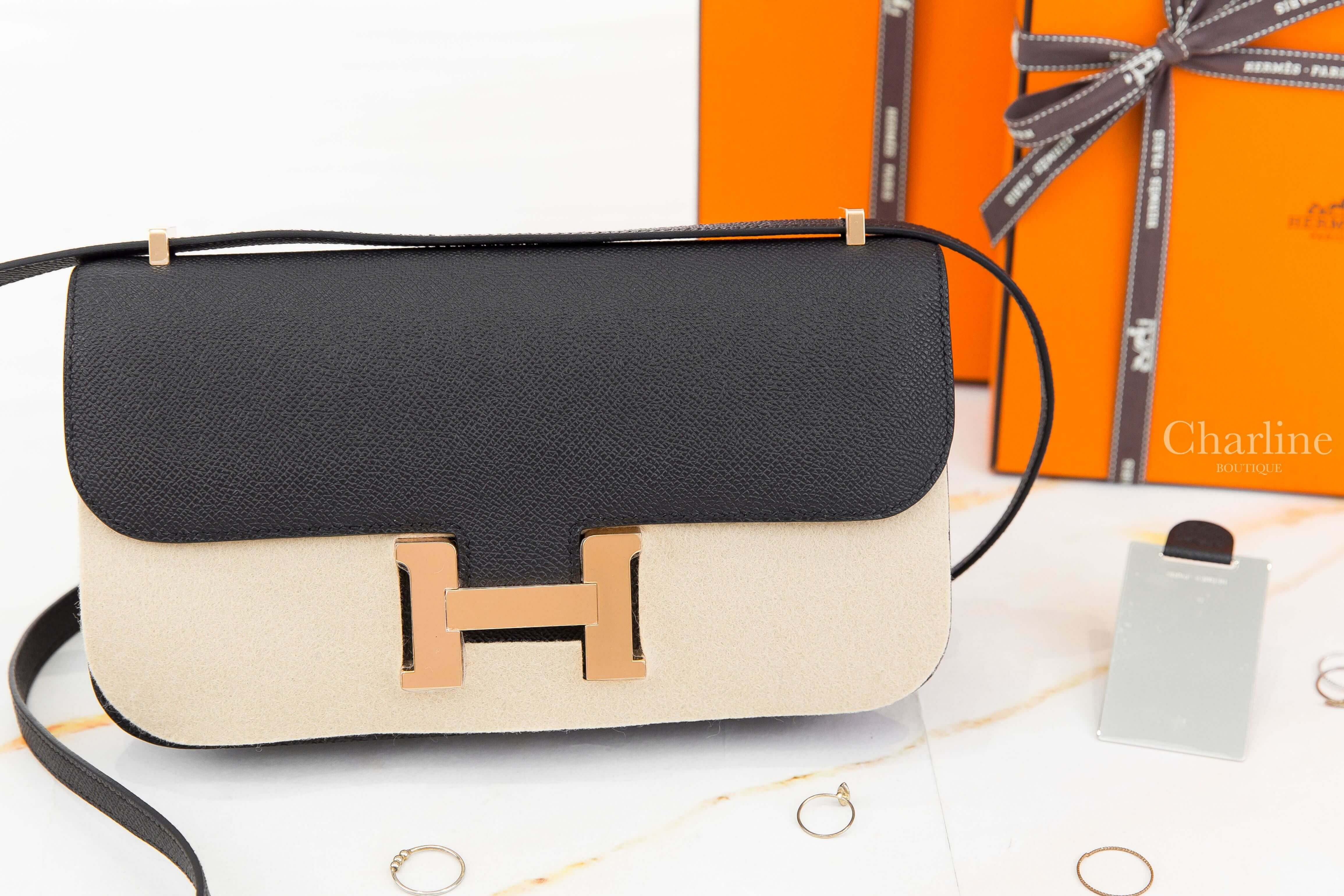 Hermès Constance 1-Elan 89 Noir Epsom 黑色玫瑰金釦