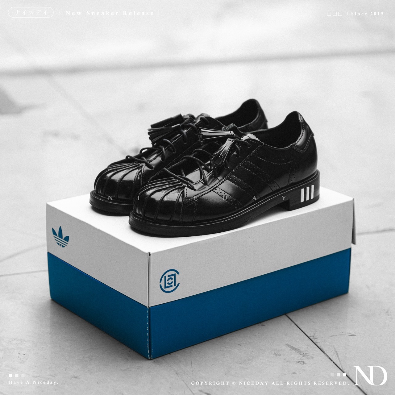 NICEDAY 代購 CLOT x Adidas Dress Superstar 陳冠希 黑魂 義大利皮革 JR2814