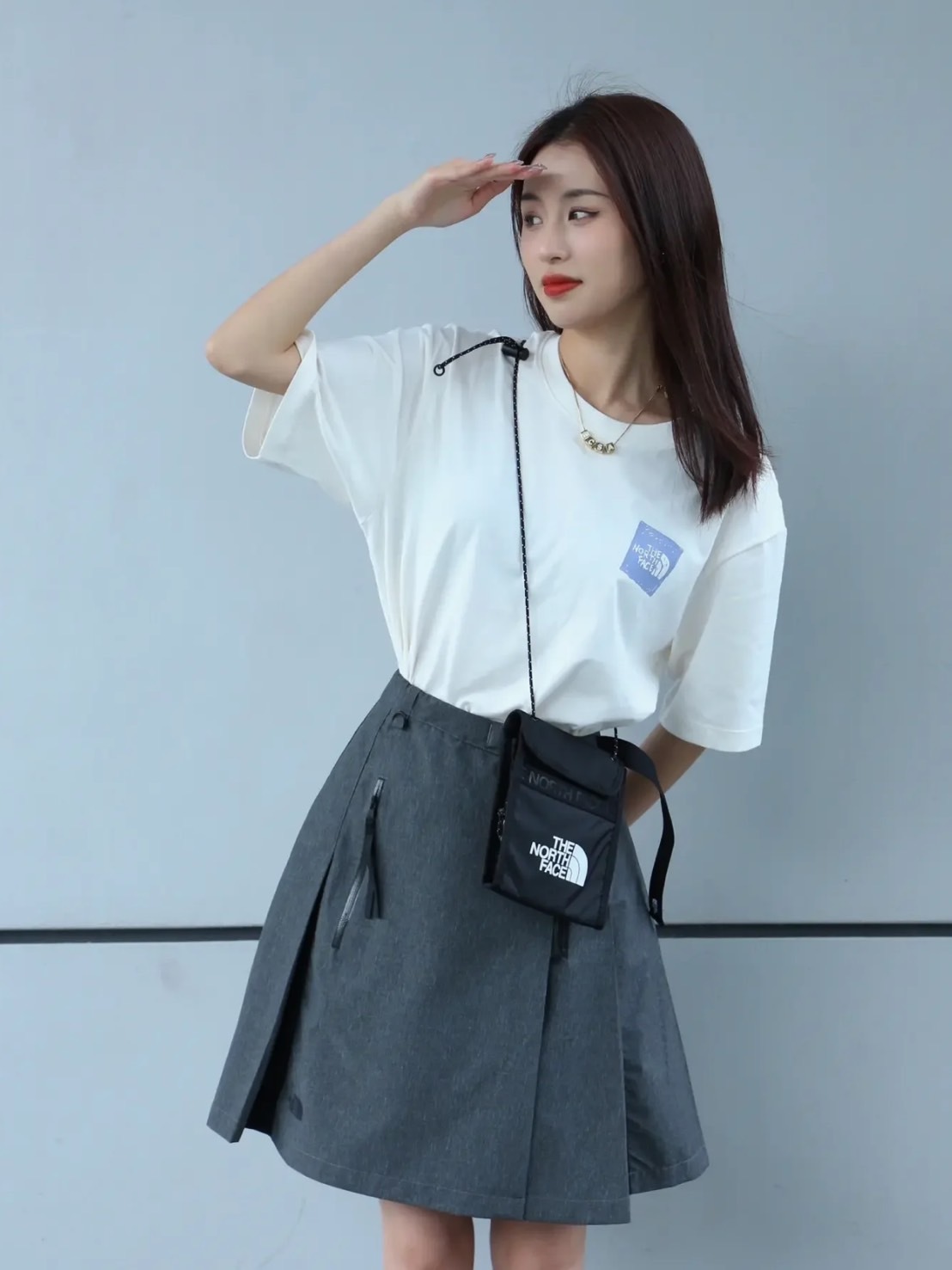 THE NORTH FACE 北臉 UE系列 字母大LOGO 男女同款 斜背小包 NF0A52RZ-JK3