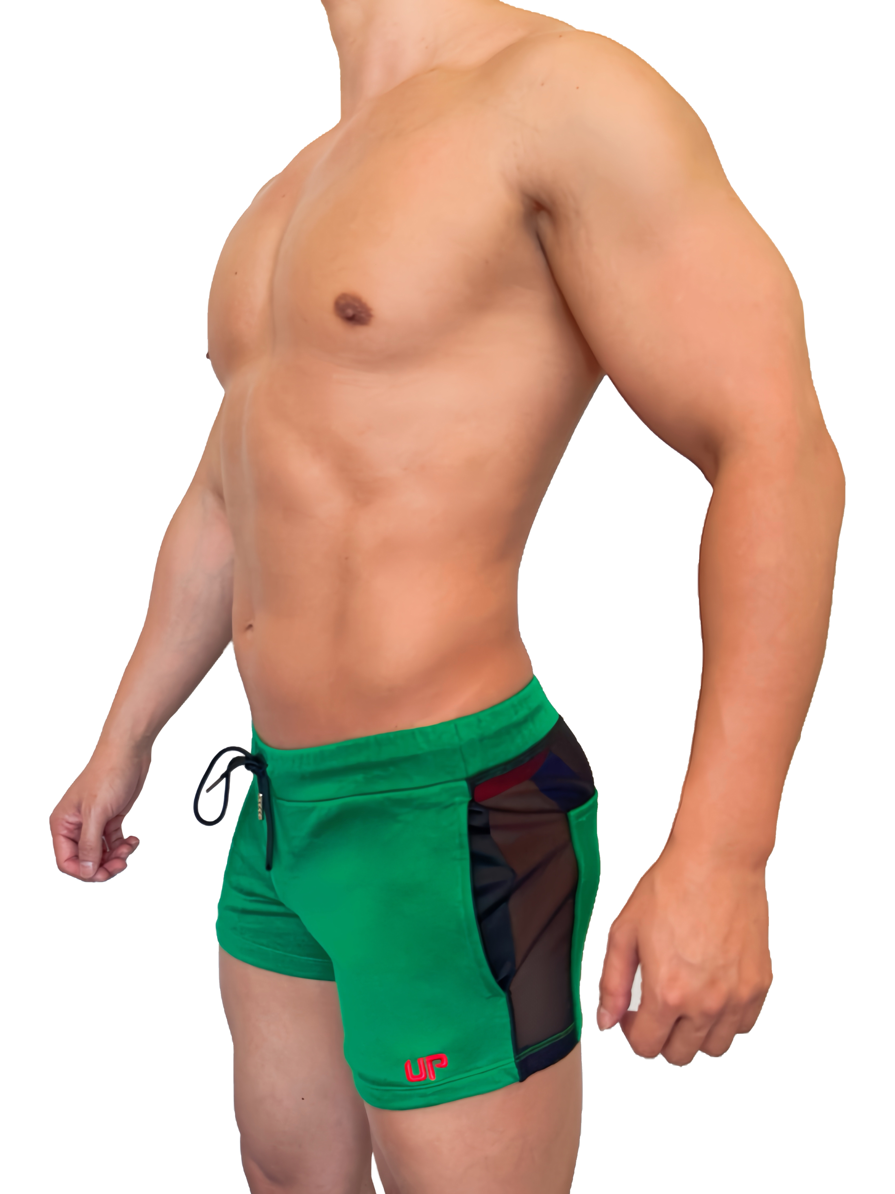 2025 全新系列 - UP For Fun Ultra 透視棉短褲 翡翠綠