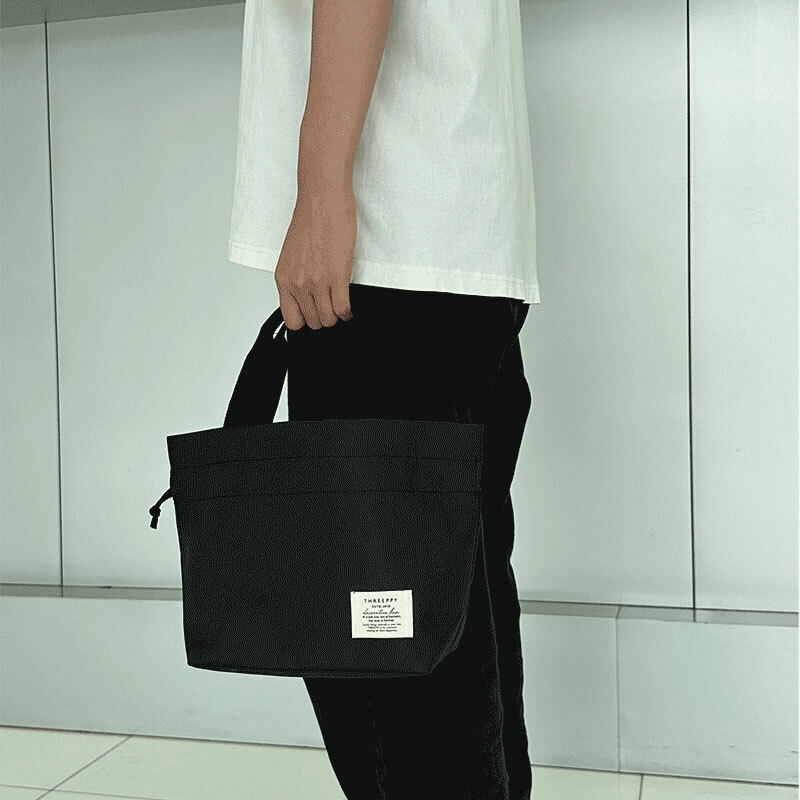 TP 束口提袋/黑 20.3x20x10.5cm