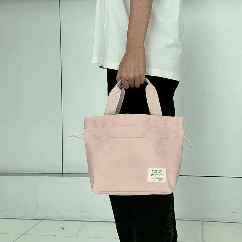 TP 束口提袋/粉 20.3x20x10.5cm