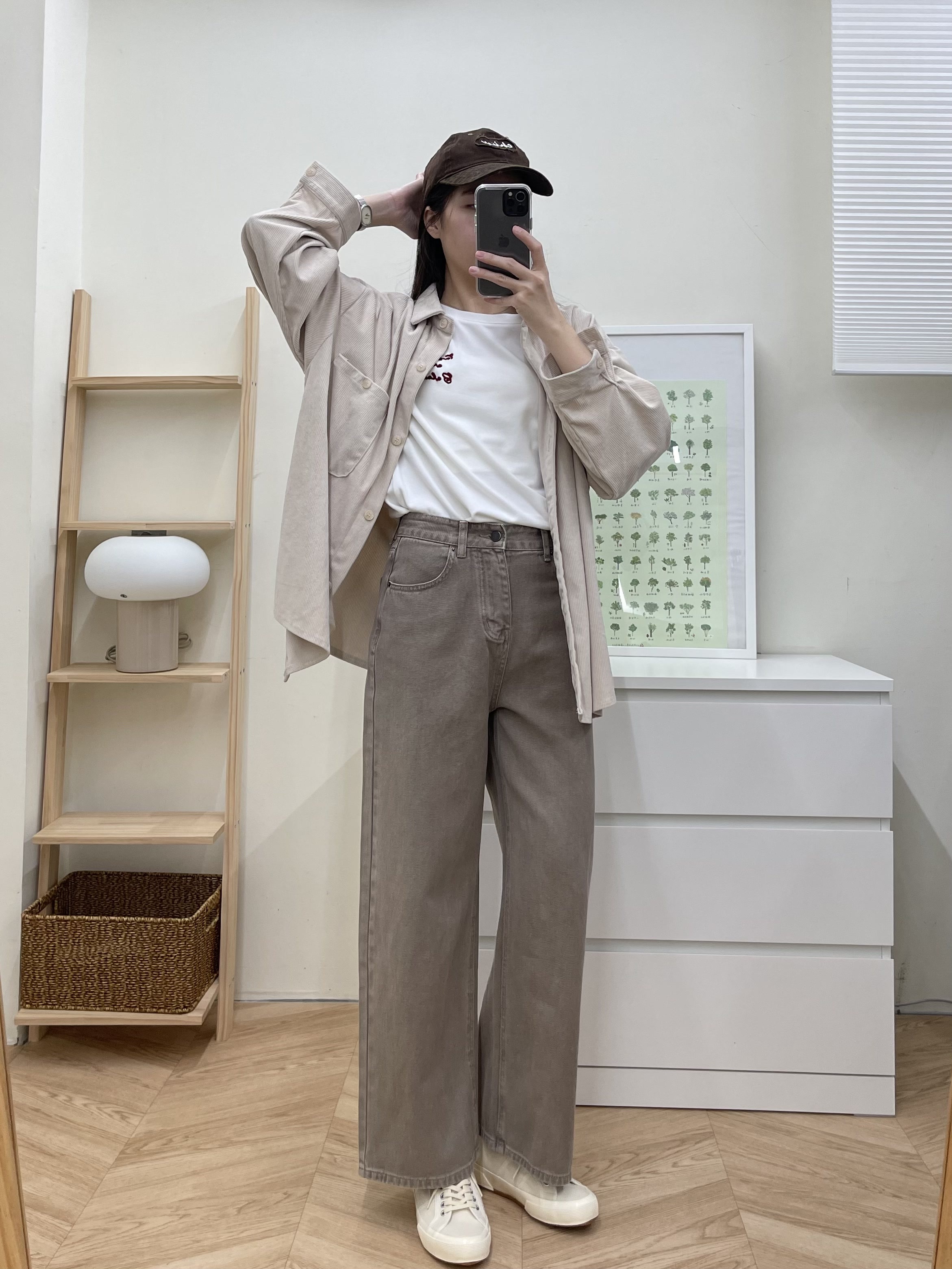 顯瘦直長腿水洗牛仔褲(現貨*水洗咖M)