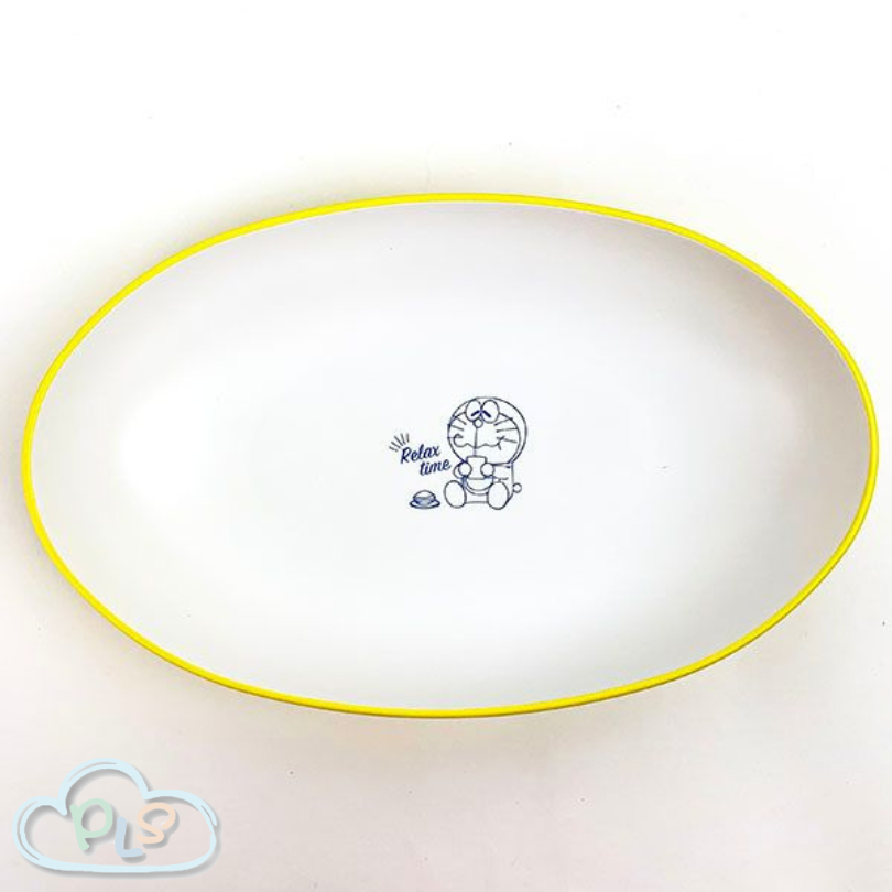 現貨 日本製 Relax Time 橢圓膠碟 黃色 多啦A夢 #10033