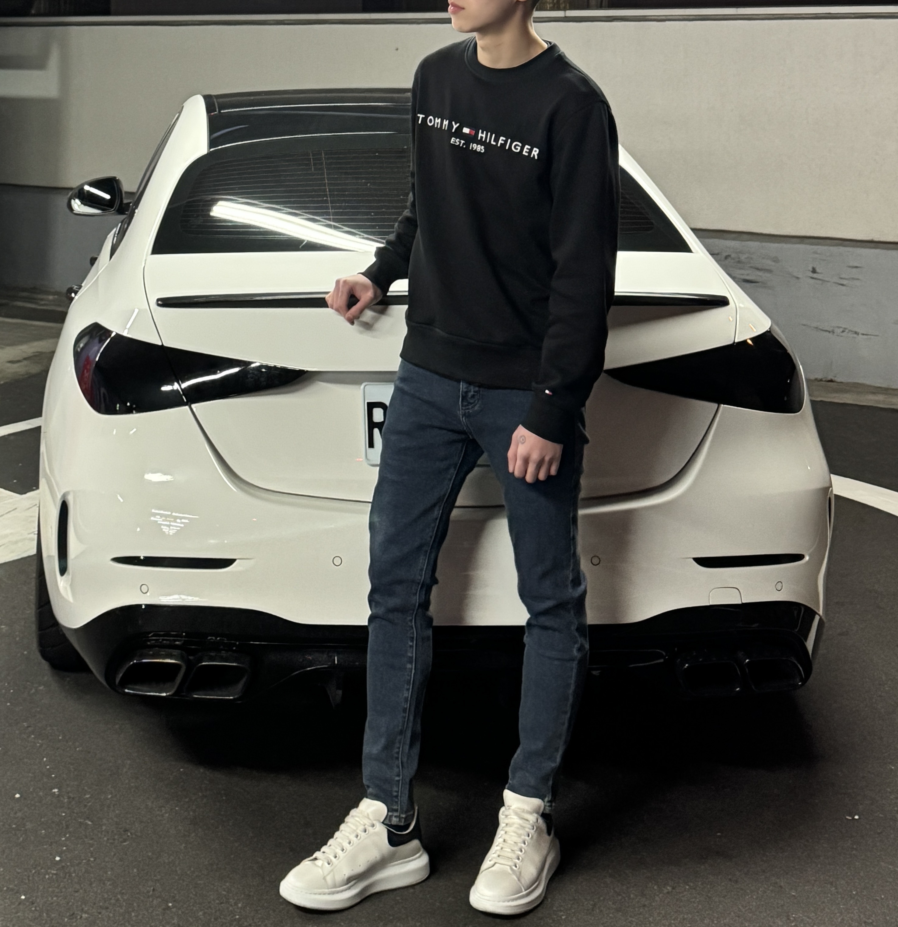 『RB』 丹寧色 牛仔 無刷破牛仔長褲