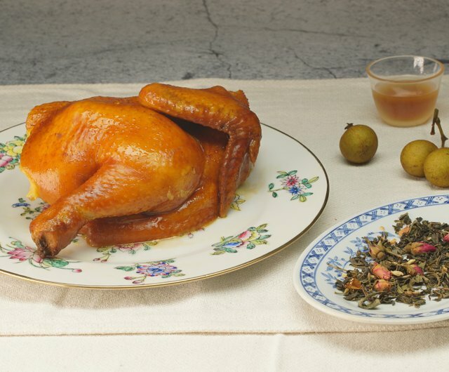 三點水｜慢煮煙燻太爺雞（半隻）新鮮龍崗雞製！