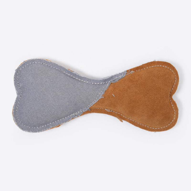 SP 皮革發聲犬用玩具/骨頭