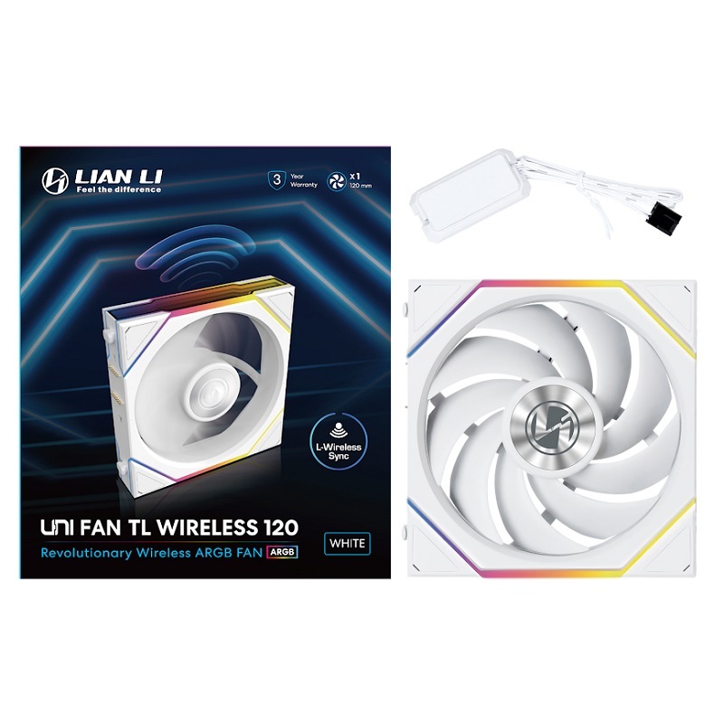 米特3C數位–LIANLI 聯力 TL WIRELESS 120 無線積木風扇 正向單顆裝 需搭配控制器 黑色/白色