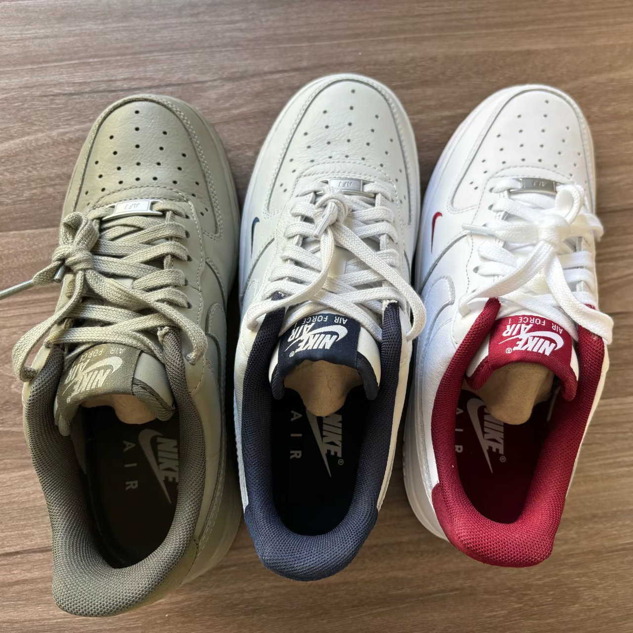 Nike Air Force 1 07 Lv8 AF1 白紅白藍軍綠 皮革 小勾 低筒 休閒鞋 HM9483-100/HM9483-300/HM9483-001