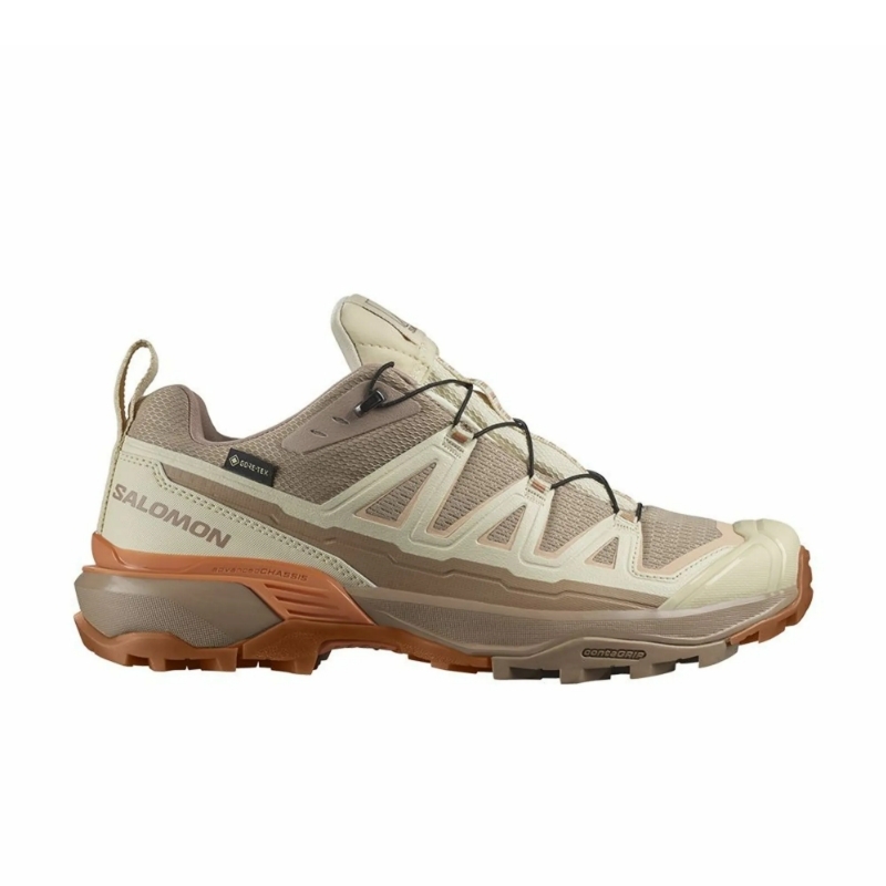 【SALOMON 】女 X ULTRA 360 EDGE Goretex 低筒登山鞋 白/黃/粉 / L47463600