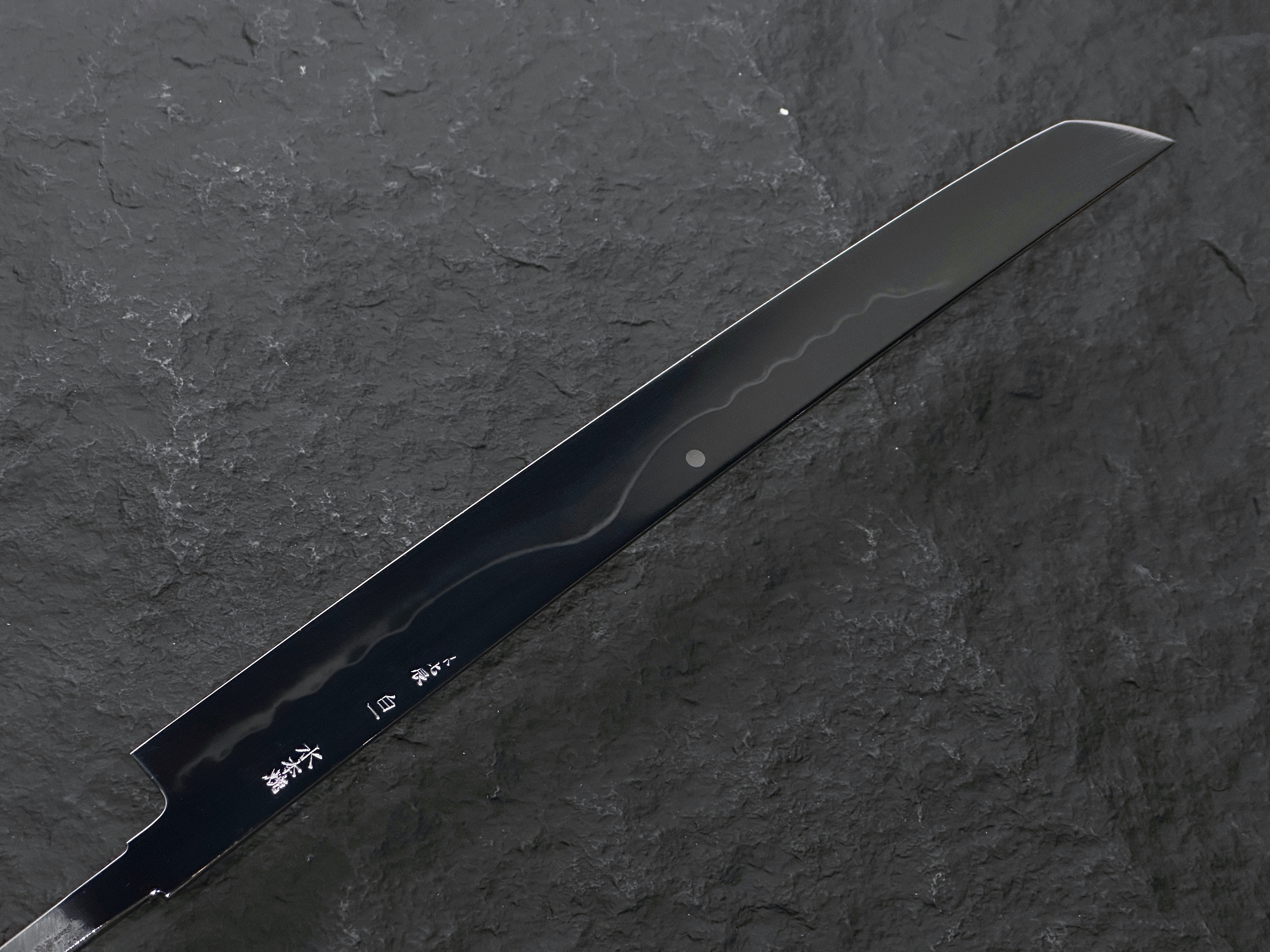 堺北辰 池田美和 白一水本燒 富士満月 総鏡面 先丸蛸引 360mm