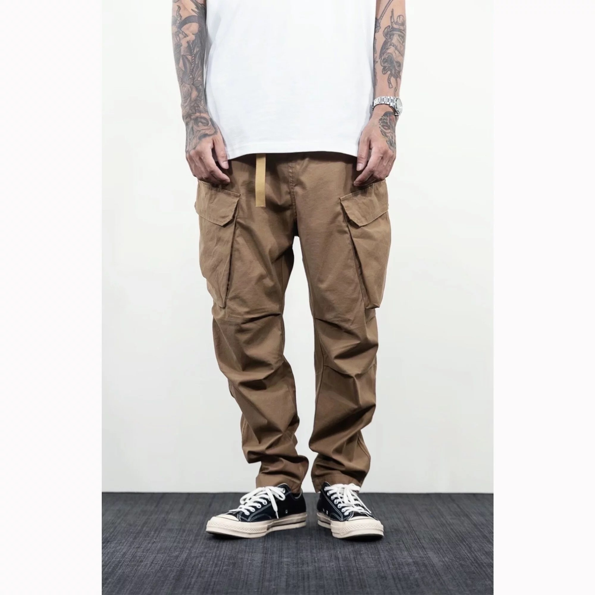 彈力錐形六口袋工作褲 PL888