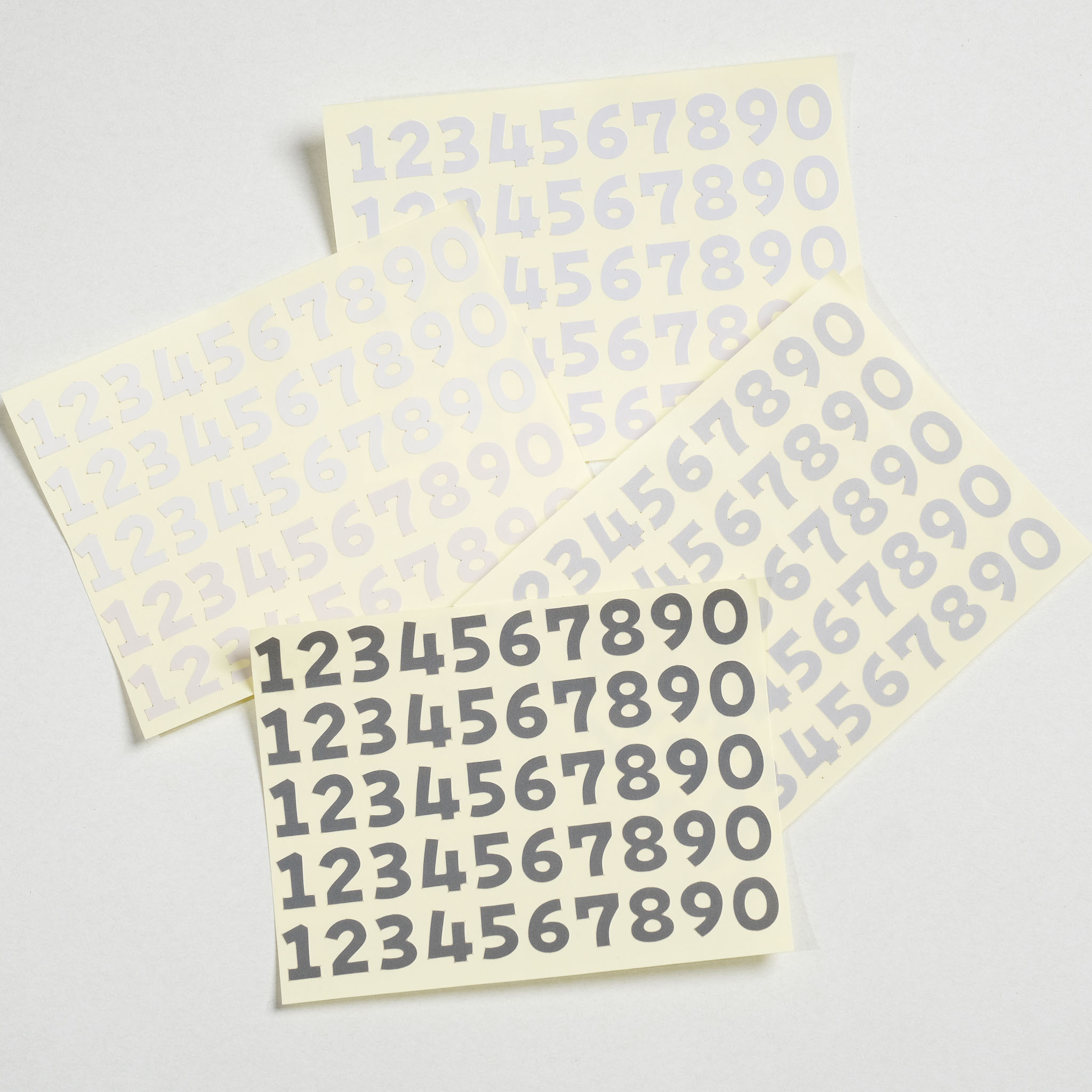 全割型數字貼紙 防水貼｜ 一分之一工作室 臺灣