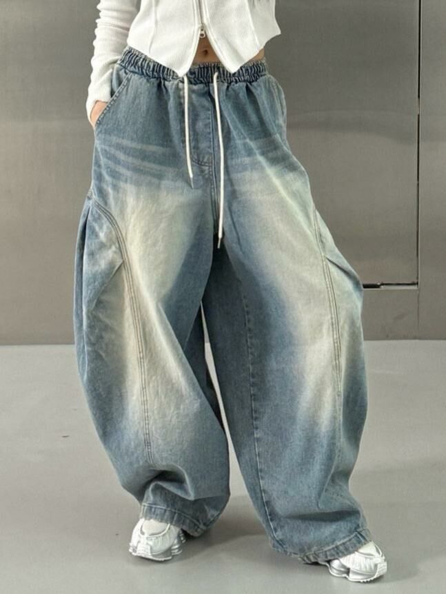 洗水鬆身牛仔褲 UNUSED-064P