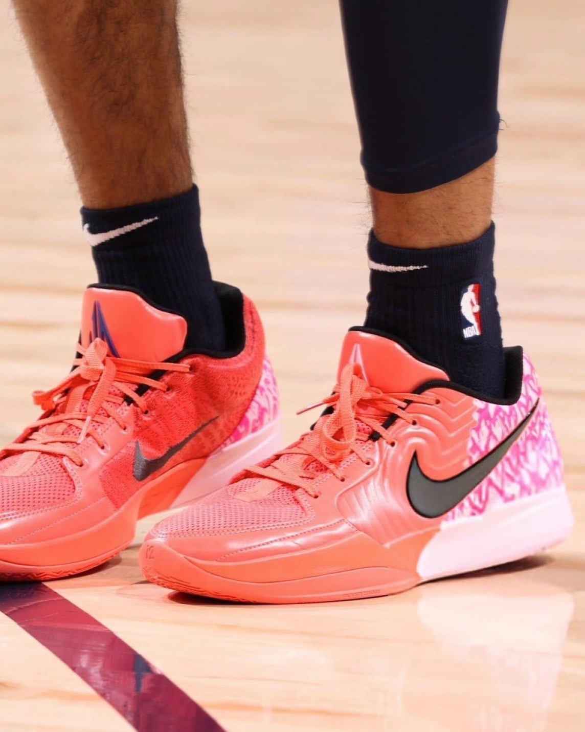 Nike Ja 2 Heart Eyes EP 粉紅色 黑勾 愛心 情人節 XDR 耐磨 實戰籃球鞋