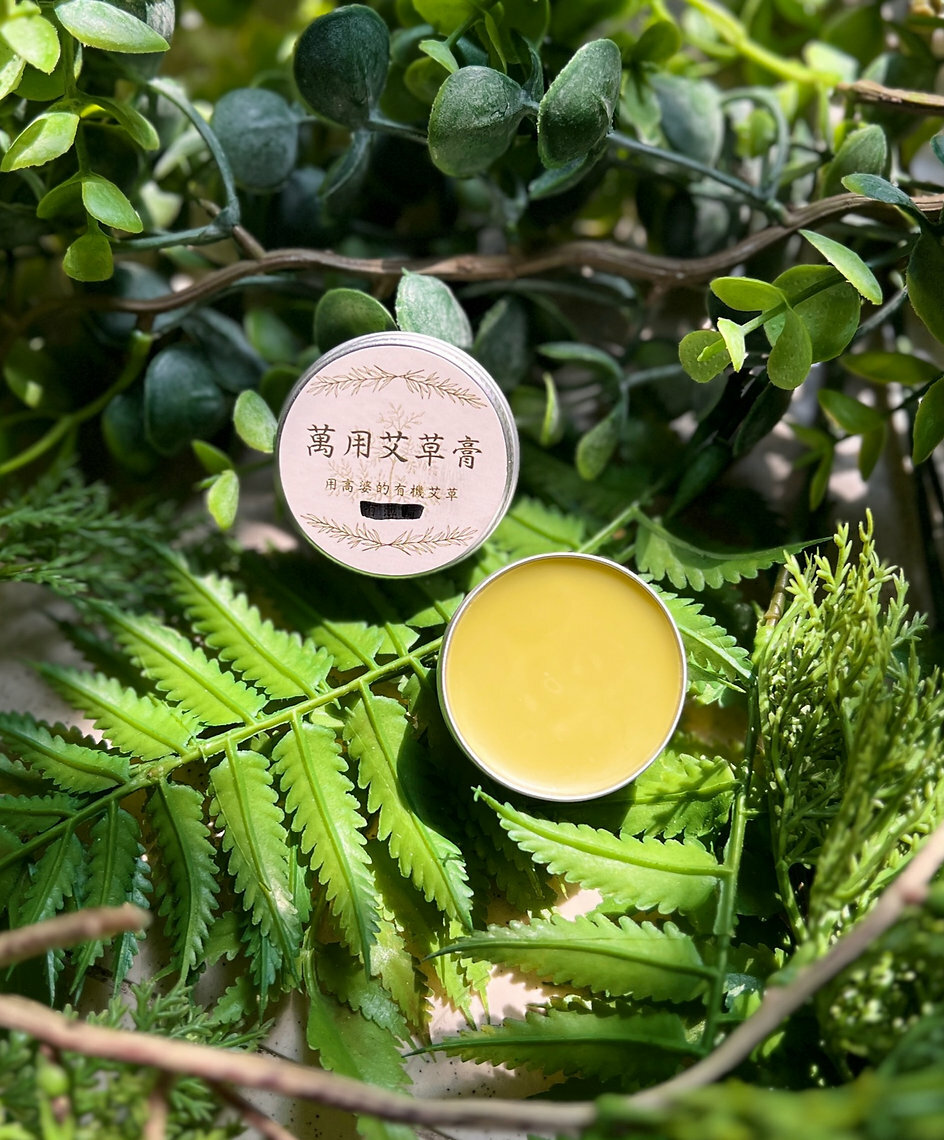 菜園村高婆婆｜萬用天然艾草膏／麻油黃薑膏｜燙傷、鎮靜、止痕
