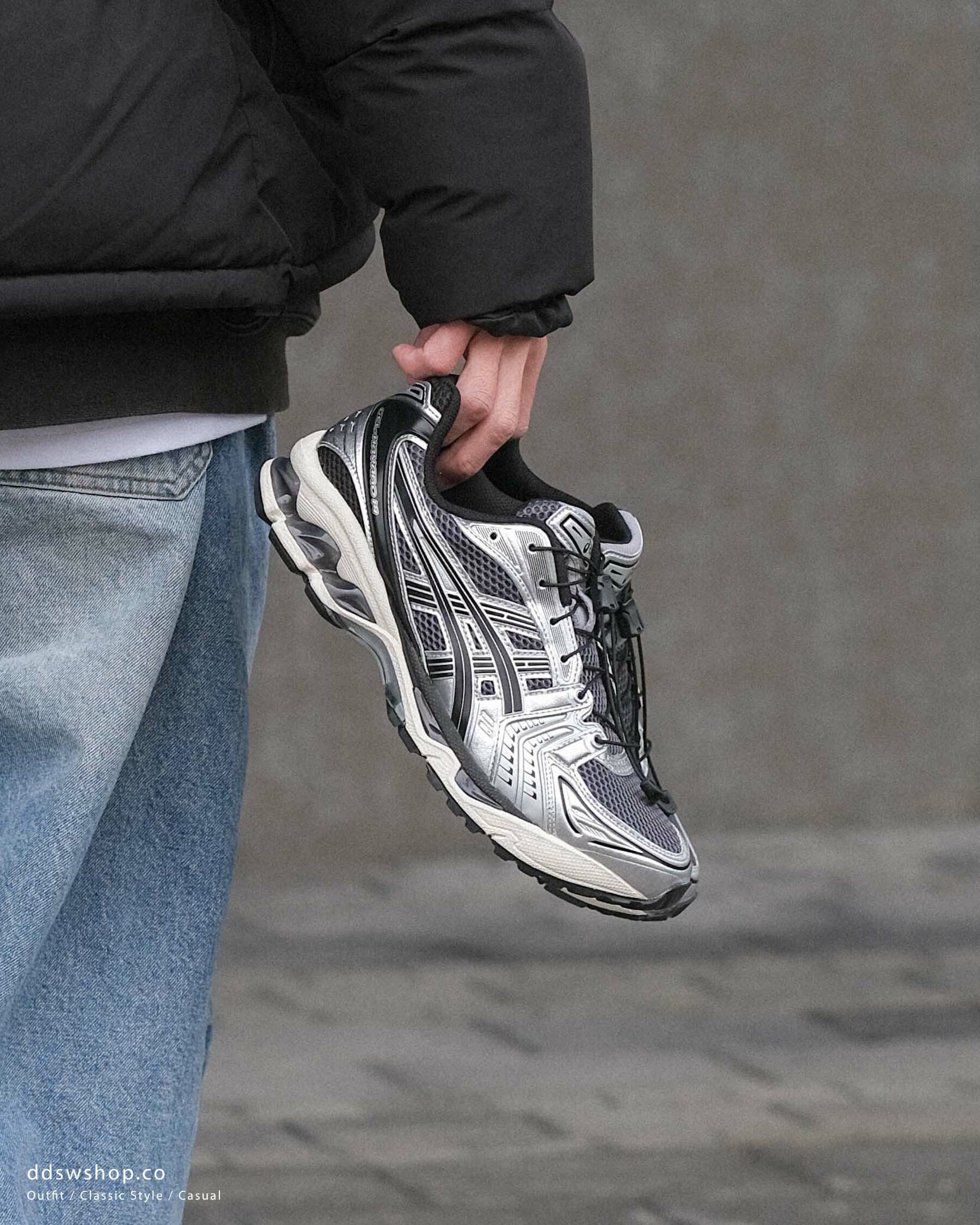 Asics Unlimited Pack Gel-Kayano 14 "Carrier Grey Black" 黑銀 奶油底 1203A549-020
