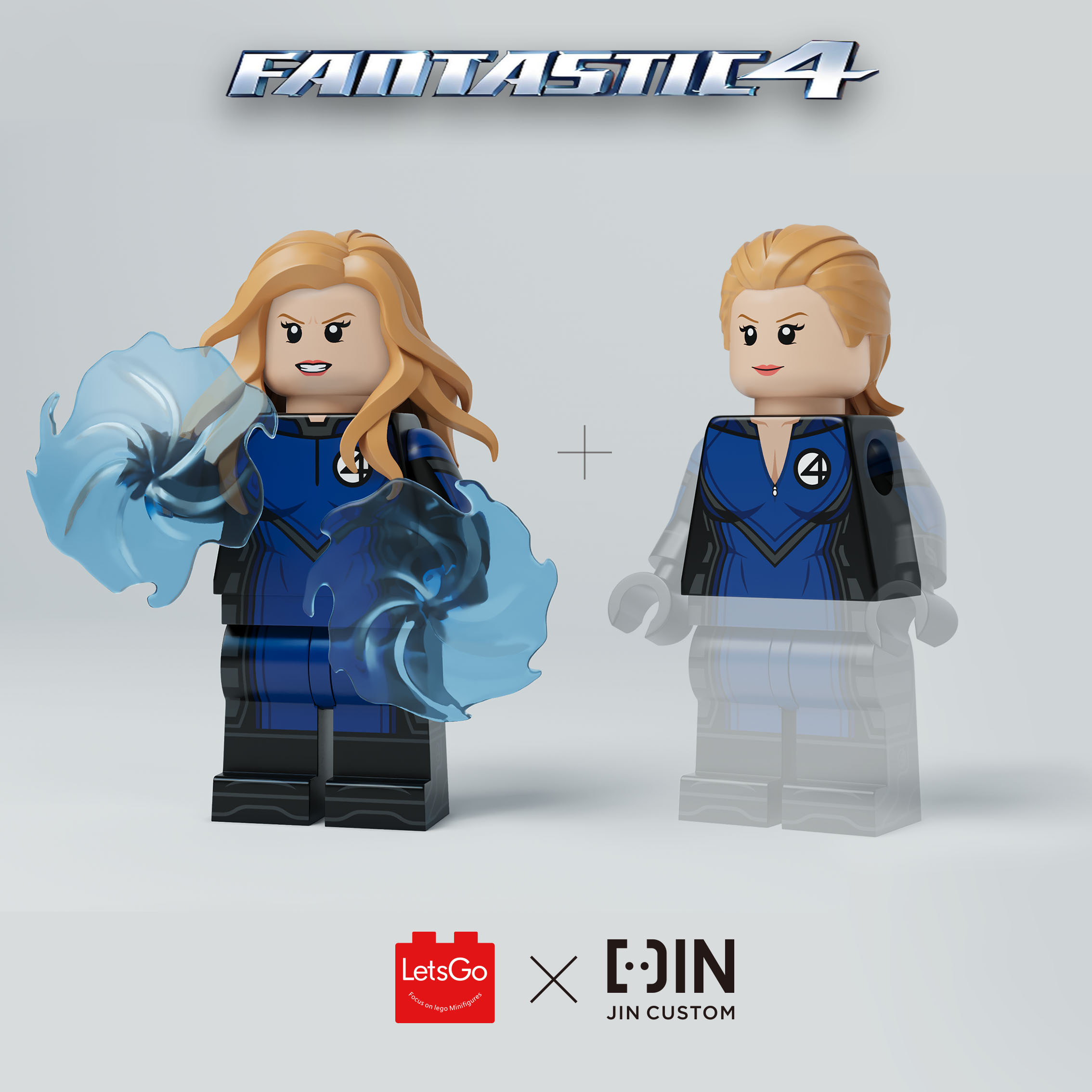 [Jin Custom X Lets Go] [In Stock] Fantastic Four - Invisible Woman [PADprinted]