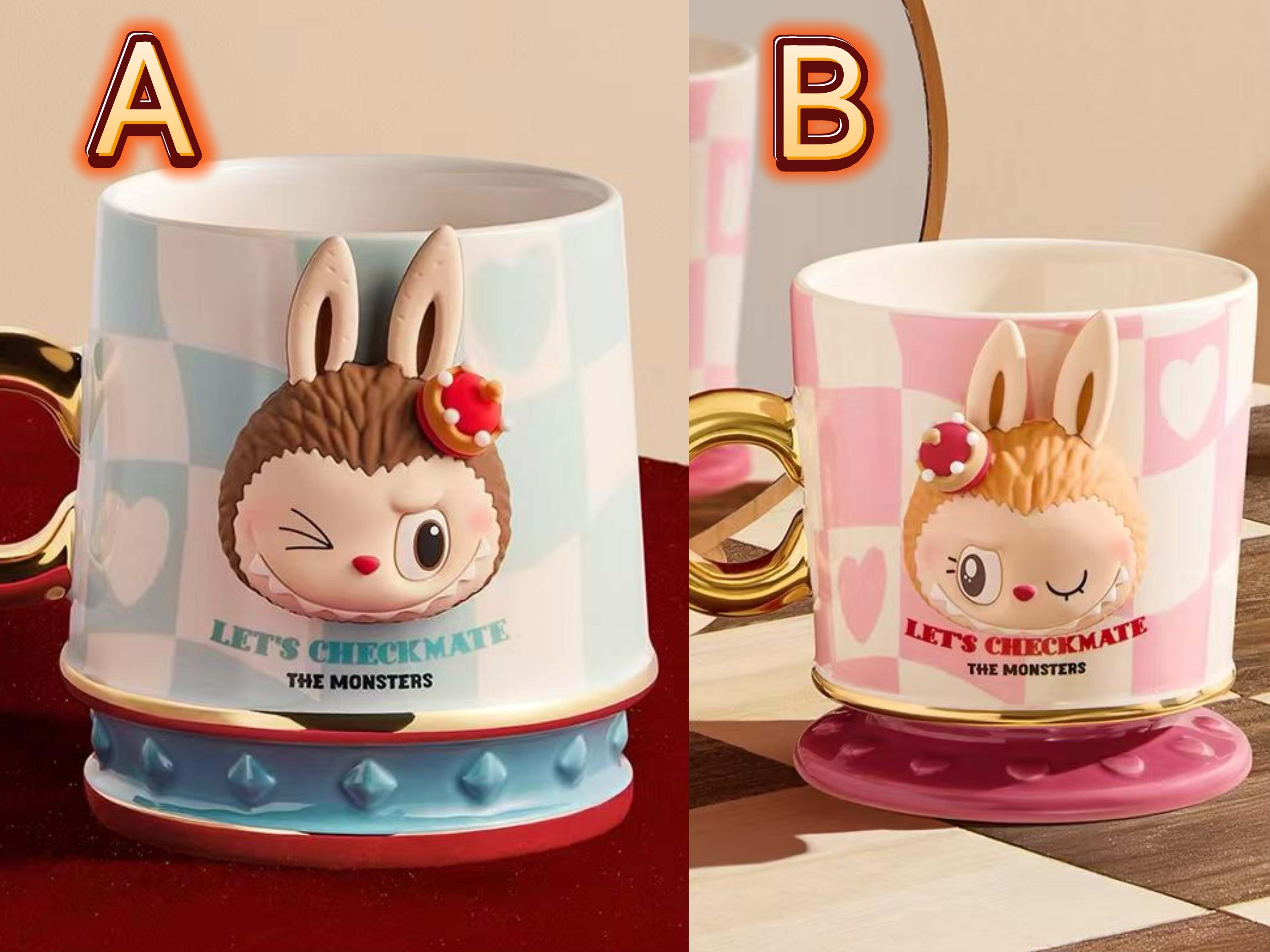 labubu 新品象棋馬克杯