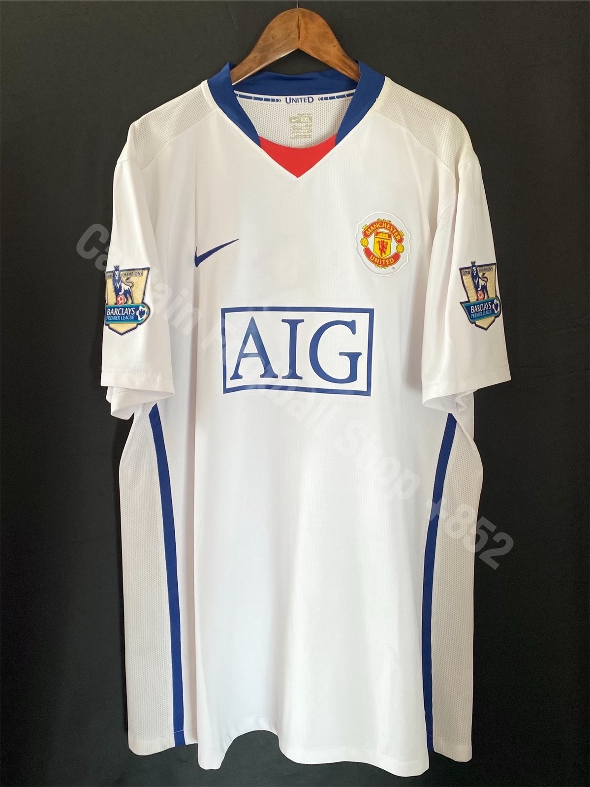 (更衣室版) 曼聯 2008-2009 Nike 作客更衣室球員版球衣 #5 FERDINAND