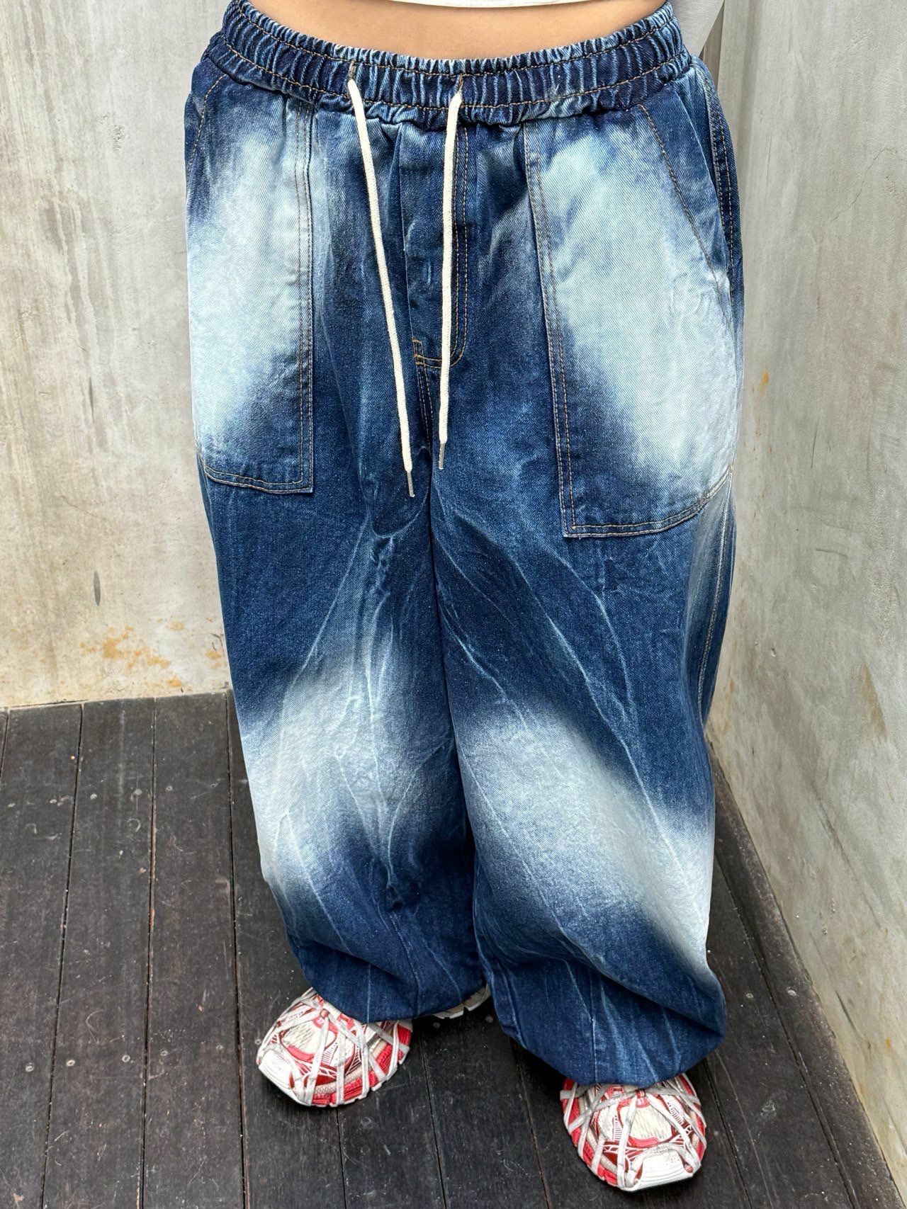 洗水鬆身牛仔褲 UNUSED-067P