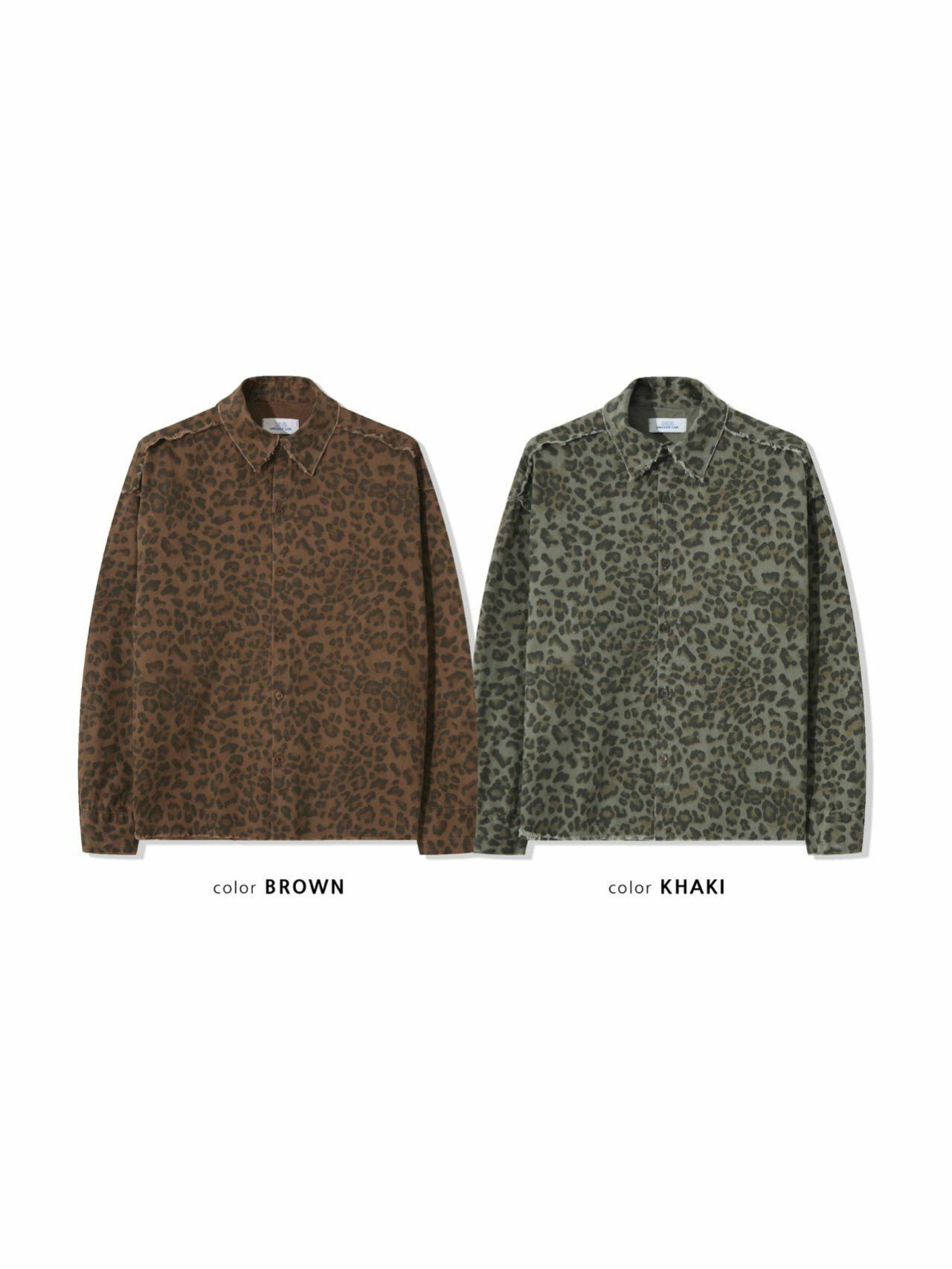 豹紋長袖恤衫 UNUSED-075S