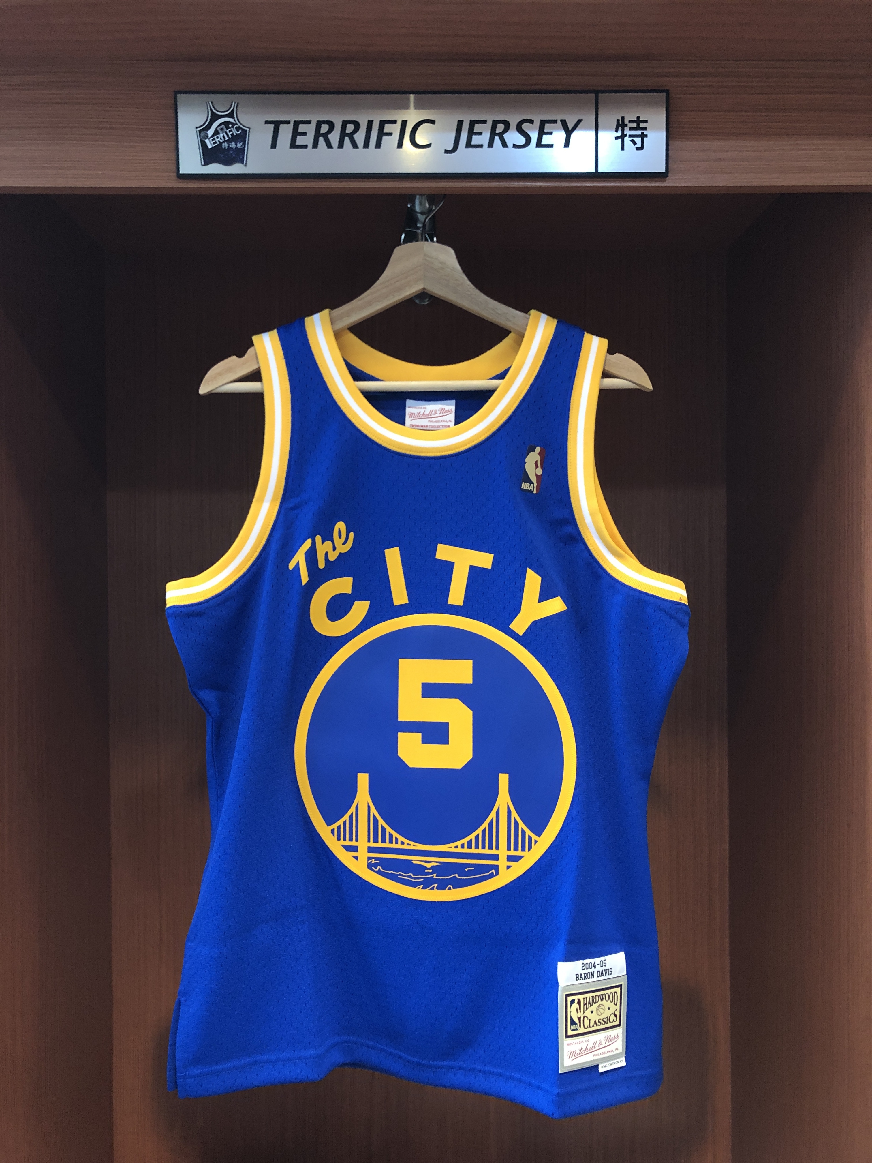 NBA球衣 Baron Davis 金州勇士藍 藍大橋 04-05 M&N Swingman G2 球迷版 熱轉印 全新