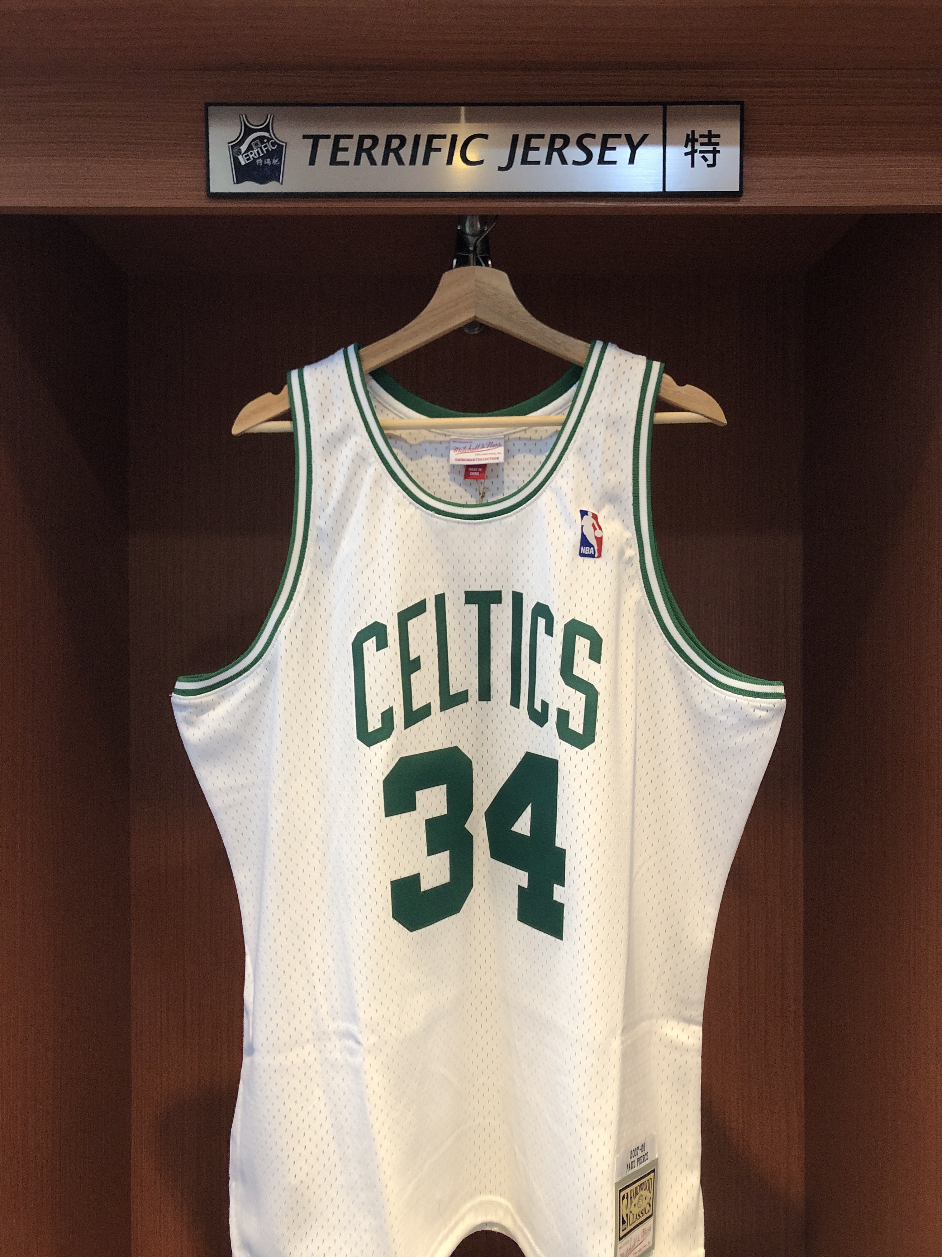 NBA球衣 Paul Pierce 波士頓賽爾提克白 07-08 M&N Swingman G2 球迷版 熱轉印 全新