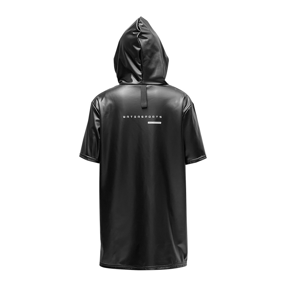 兒童 PU 塗層抓毛保暖游泳上水褸 - 黑