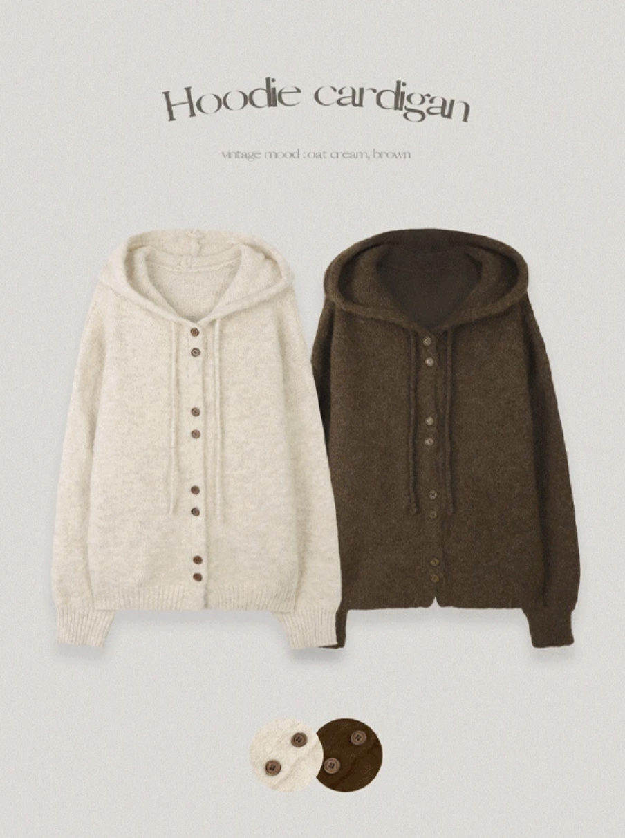 預訂｜SLOWAND #SLOWMADE Vintage Hoodie Cardigan (2 Color)