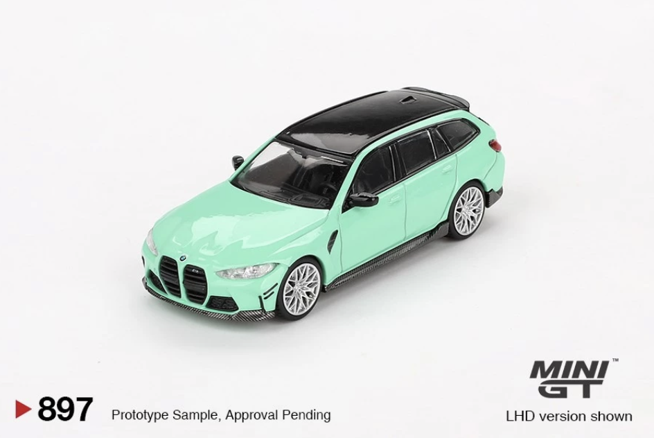 【預訂】Mini GT #897 BMW M3 M Performance Touring Mint Green