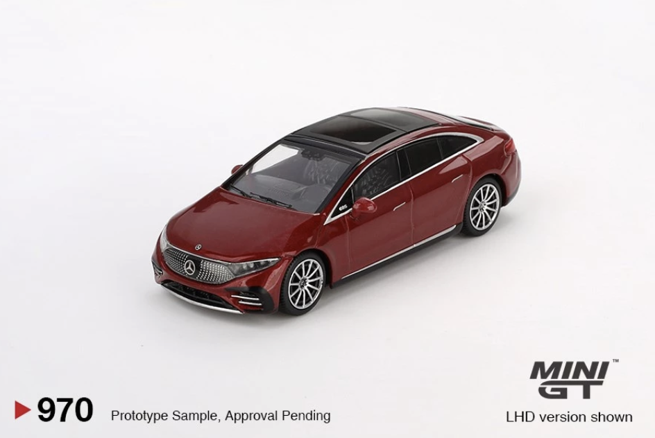【預訂】Mini GT #970 Mercedes-Benz EQS 580 4MATIC Red Metallic