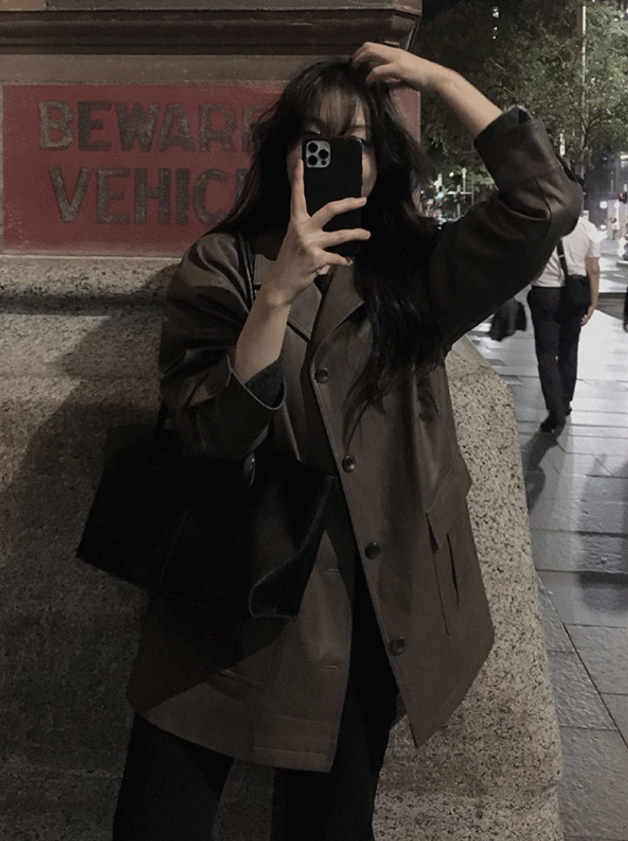 預訂｜SLOWAND #SLOWMADE Vegan Leather Half Trench (3 Color)