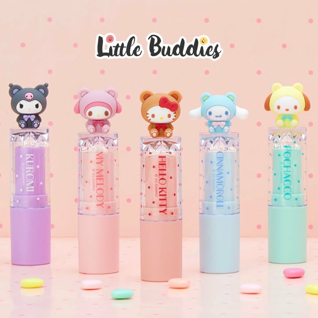 日版Sanrio 保濕化妝品系列 立體小熊造型公仔潤唇膏