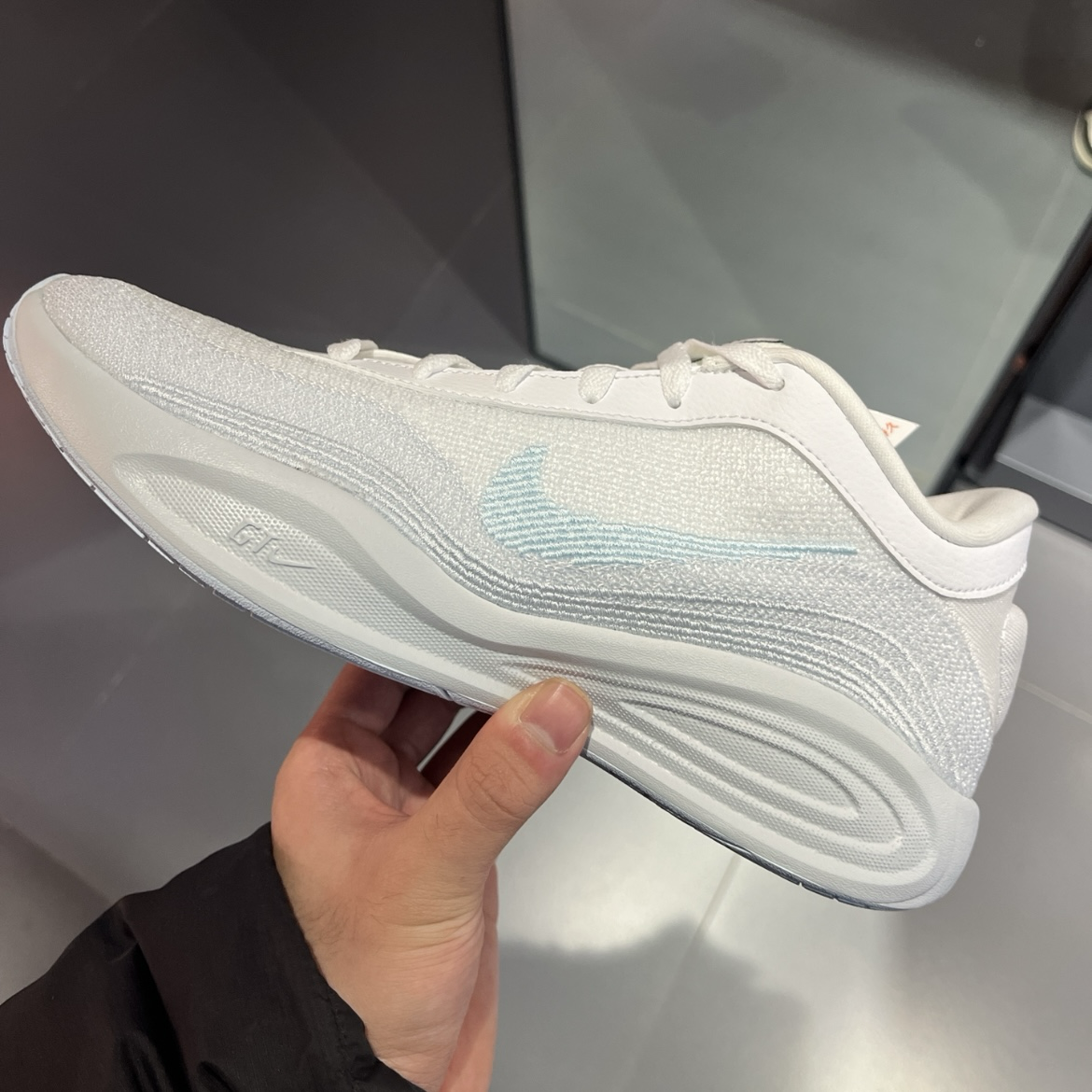 Nike G.T. Hustle Academy EP 藍白 水藍 淺藍 針織 緩震 氣墊 實戰籃球鞋