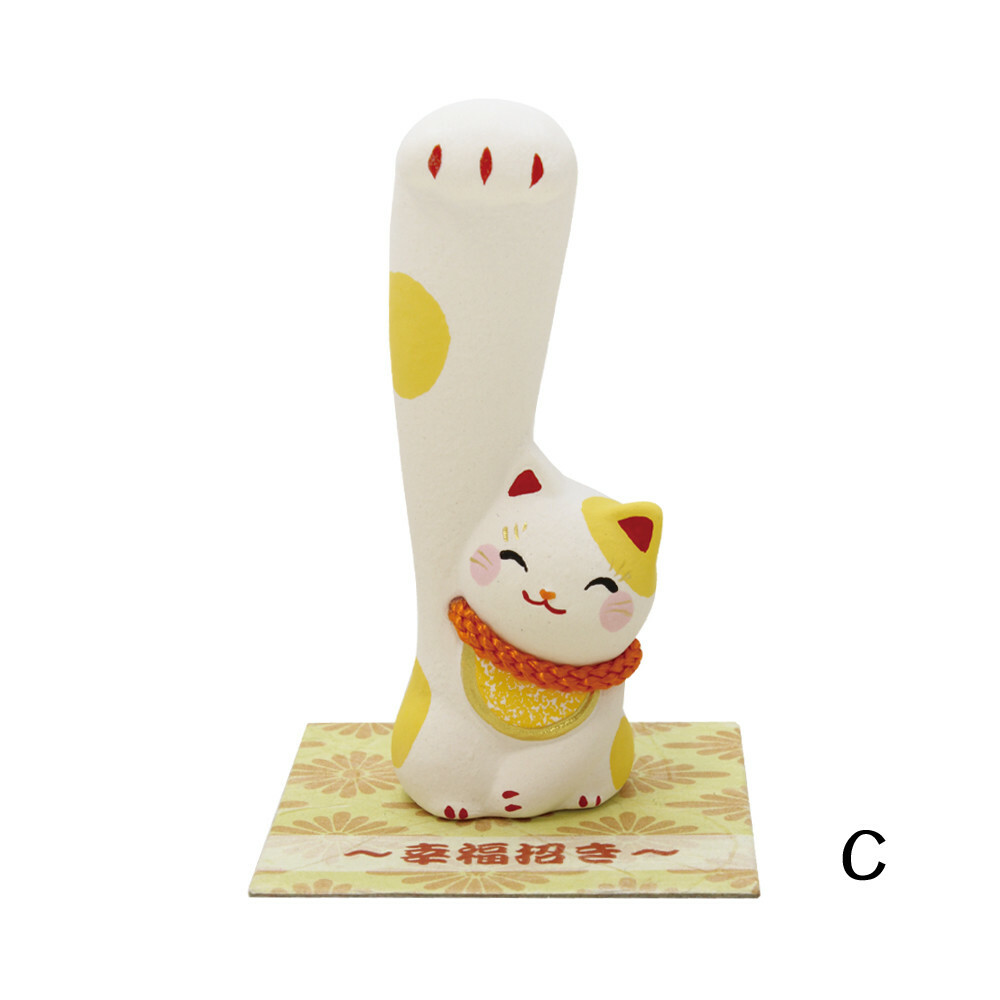 日式陶瓷風水招財貓擺設(幸運) (非日本製)