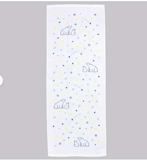 日式紗布絨面長毛巾34x90 (日本製)