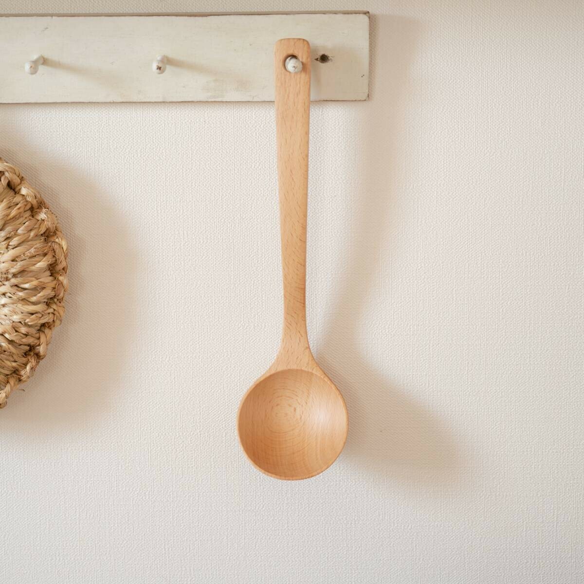 日式天然木材湯勺 (非日本製)
