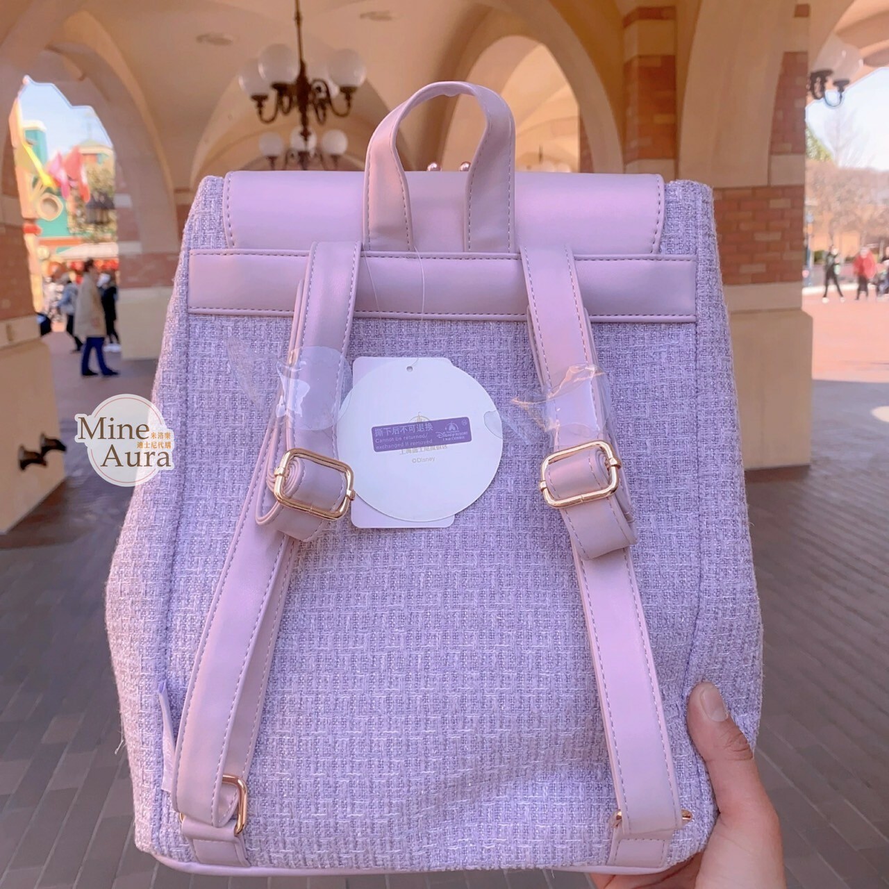 夢幻慶典系列 雪莉玫 ShellieMay 絨毛大頭造型 後背包 -上海迪士尼樂園